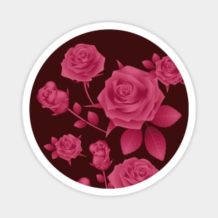 Pink Roses Magnet